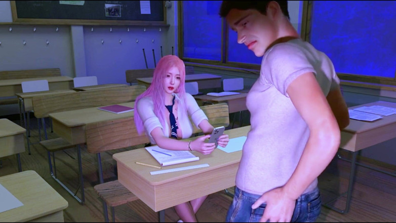 Soiyu Hentai: Studentessa di bellezza che si sega in una festa notturna...