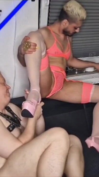 Stepdad Uses Cute Femboy and Gets Cum