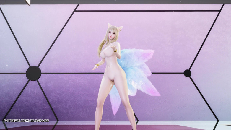 3D-Hentai Games: [MMD] Chung Ha - Play kda Ahri sexy naked dance league...