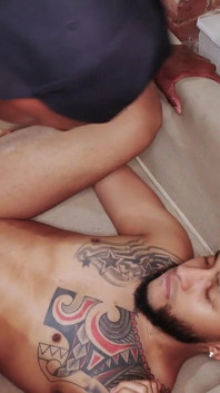 Young Latin Ass Gets Bred by Big Black Cock and Sexy Bear Dick