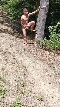 In Sight of the Road Rough Fap with Cumshot on Belly