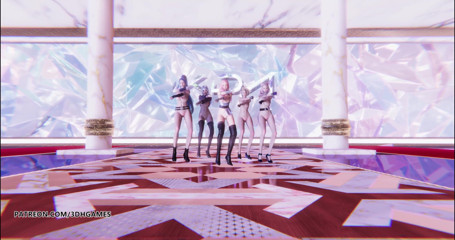 3D-Hentai Games: KDA - Více nahý tanec Ahri Akali Evelynn Kaisa Kda Seraphine...