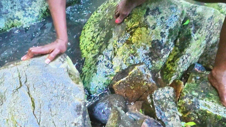 Black Swan: Orta yaşlı seksi kadın amını yediriyor ve nehirde sikiliyor