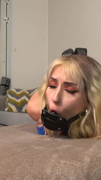 Zeena's Heroic Ordeal: Bound in Reverse Prayer, Ballgagged, and Later Helpless in a Hogtie with Penis Gag