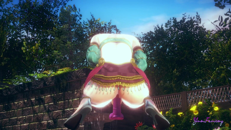 Yaoitube: Zelda Yaoi Femboy - Link Anal Dildo (bez cenzury)