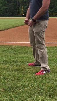 Jerking off on the Baseball Field by Home Plate