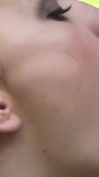Sexy big boobs threesome pussy fucking in the garden