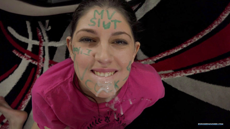 Exposed Whores Media: Facial con puta expuesta Miranda Miller