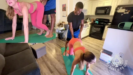 TrixieLove: Beyond the Mat Promiscuous Poses MILFs BBC Stretch Sesh Pt 1