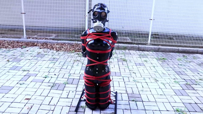 Aisan girl bondage: A Puppy Bound with Latex, Walking the Dog