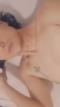 Femboy Whips His Effeminate Ass and Balls