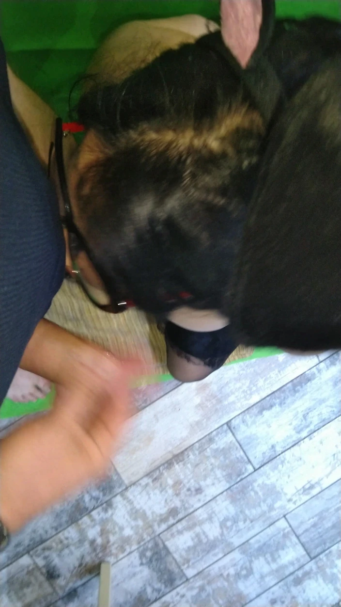 Toilet Mommy: Coniglietta matrigna mostra le sue abilità di pompinara