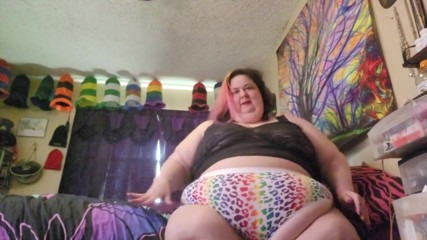 Kitty Delgato: 6xl ssbbw kalhotky a zkus to