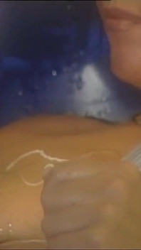 Hot Busty MILF Sucks and Rides a Huge Vintage Cock That Cums on Her Pussy in the Shower