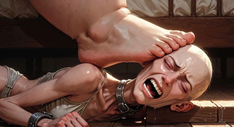 YOUR BEST FANTASY: Fat Mistress Steps on Skinny Slave Face - Hard Trampling Humiliation
