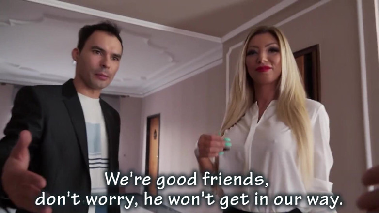 MyGonzoTV: Rebeca Cerrera gets tricked into a threesome by a fake...