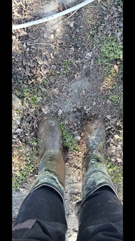 Mud Fun in Rubber Camo Wellies