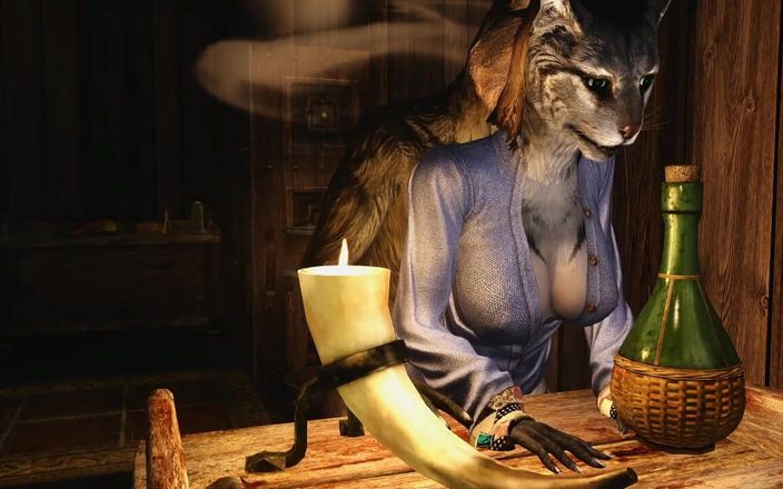 Velvixian 3 Furry: Kharjoは若いKhajiitを教える2