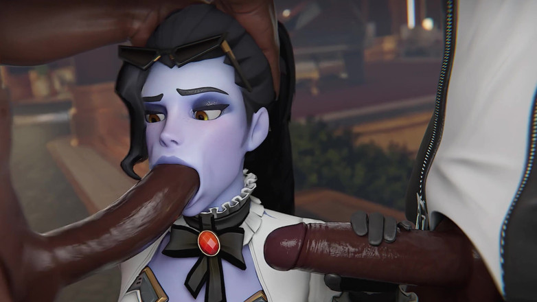 Orlikx: Widowmaker &amp; Money BBC 5-guy Gangbang Orgy 3D Overwatch Porn