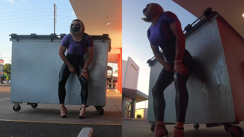 Muscle Sissy Slut Jessica: Muskelslampa utsatt och knullad offentligt