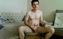 Webcam boy studio: Virgin Boy Cums on Chair