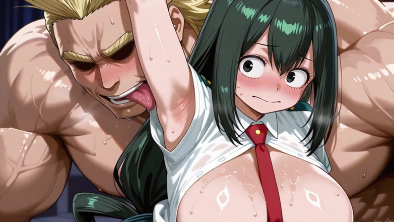 Prznai: All Might X Tsuyu (mha)