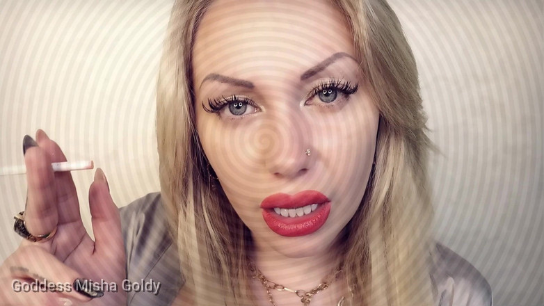 Goddess Misha Goldy: Okouzlující ASMR povzbuzení k mrtvici a kouření s odmítnutím orgasmu!