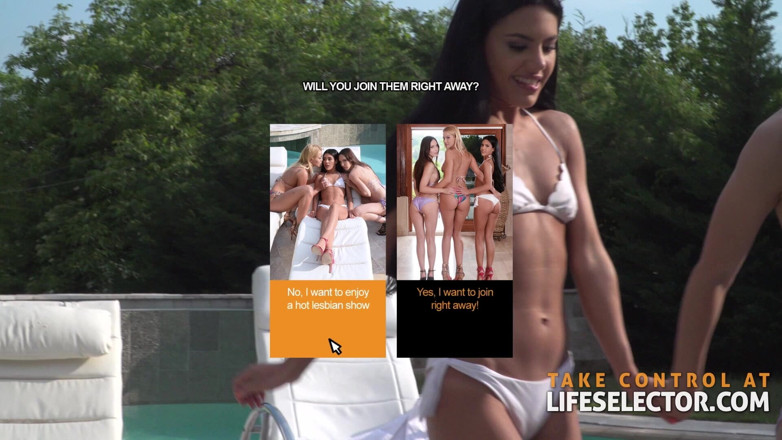 LifeSelector: 3 perempuan, 1 zakar: Apolonia Lapiedra, Cherry Kiss, Lilu Moon
