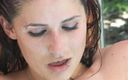 SEXUAL SIN: Szarpnij dziewczyny Scena-4 cycata brunetka szarpie się przy basenie w...