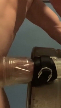 My Fleshlight Ice Strapped to a Keg