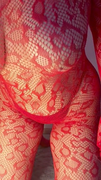 Blowjob in Full Fishnet Bodysuit