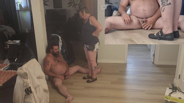Miss jj chose: Full Weight on His Two Balls