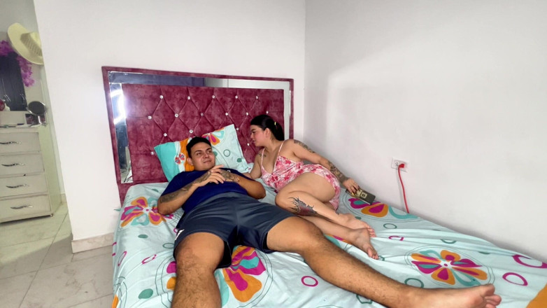 Real homemade porn: Stepbrother, Let Me Play with Your Huge Cock and Cum...