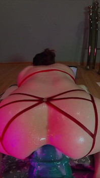 TS POV Giant Toy Fuck Machine