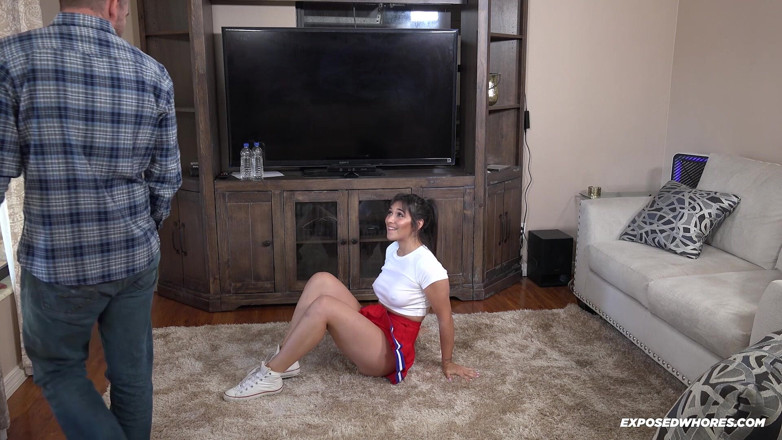 Exposed Whores Media: Horny Cheerleader Gets Fucked and Mouth Full of Cum
