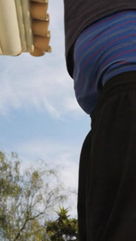 Hot Guy Caught Smoking and Sagging Outside (non-nude)