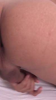 Ladyboy Nana strokes and cums