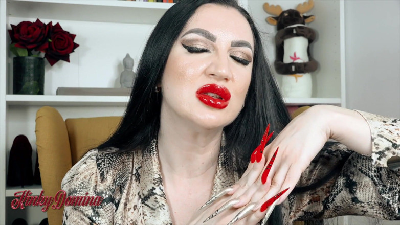KinkyDomina: Rumänische lehrerin bezaubert dich mit ihrem roten lippenstift