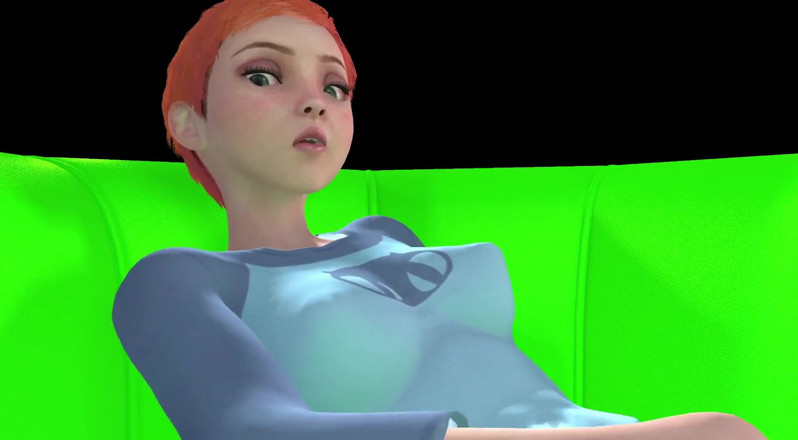 Wraith ward: Gwen Tennyson își freacă clitorisul. Parodie hentai