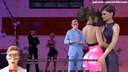 Visual Novels: SexBot 90 - dziewczyny bawią się na imprezie