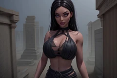Goth Inspired Hentai Woman (slideshow)