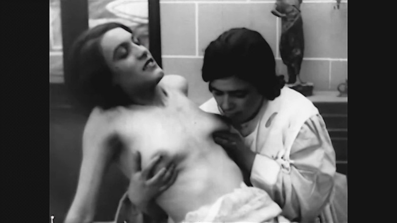 Vintage Erotic Archive: 1925 tabu-nonnen-sex - seltener französischer junggesellenfilm wiederhergestellt (komplett)