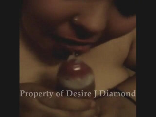 Desire J Diamond: Quick cum with condom
