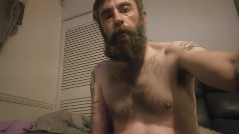 Smoking stoker: Wanking my big dick, degustacja precum i wytryski