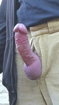 Big Uncut Cock Creamy Cum Outdoor Edging Wearing Cords