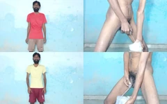 Rajesh Playboy 993 Two Pissing in the Jar Golden Shower