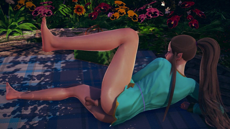 Waifu club 3D: 피크닉에 엘프 초대