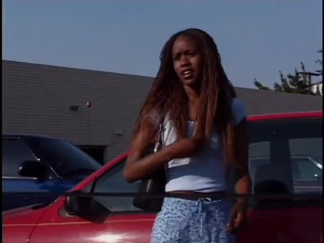 Best Butts: Eboni muda dengan tetek kecil dikongkek zakar putih di tepi...