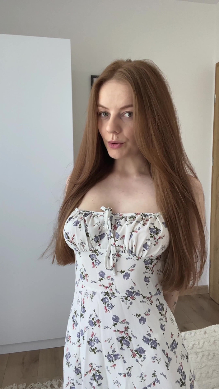 LadyInBad: Сором'язлива руда дівчина зі смугами з косичками, щоб ви могла похизуватися своїми великими цицьками
