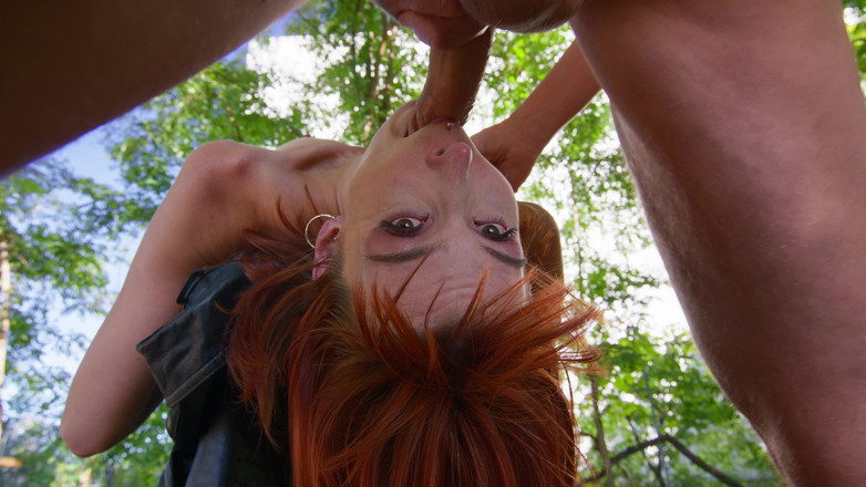 Pixie Pink: Public Outdoor Anal Fuck! Photoshoot with Skinny Redhead Turns Into...